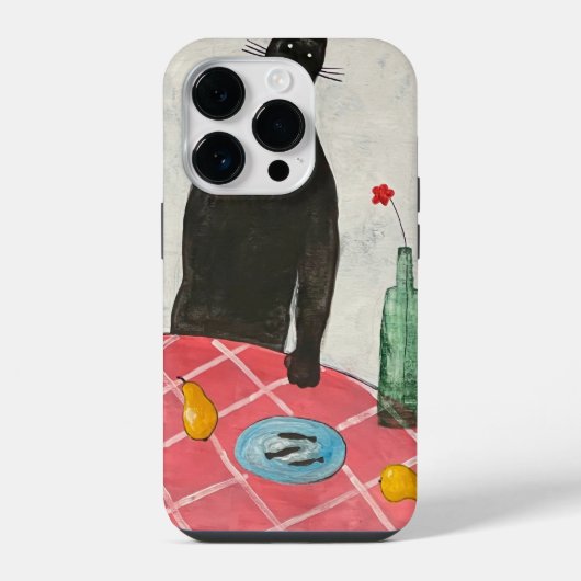 Coque Pour iPhone 14 Plus Chat et poisson (Verso)