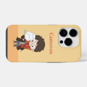 Coque Pour iPhone 14 Plus Chibi HARRY POTTER™ & Hedwig (Verso Horizontal)