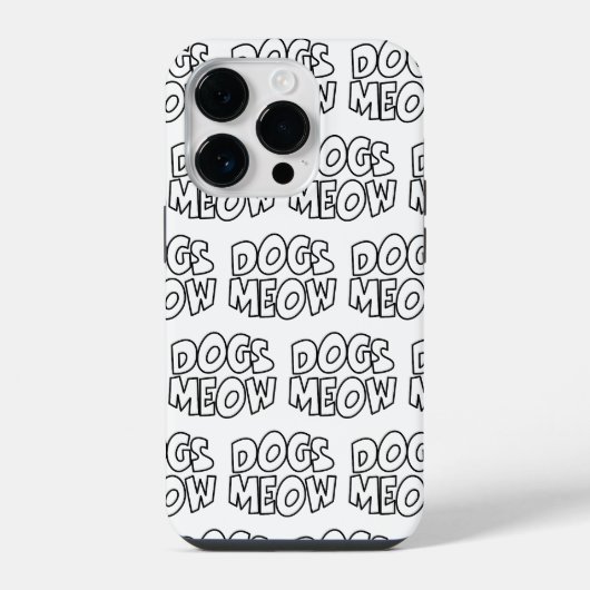 Coque Pour iPhone 14 Plus Chiens Meow (Verso)