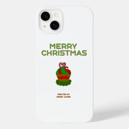 Coque Pour iPhone 14 Plus Christmas Cupcake Apple iPhone 14 Plus Coque (Verso)