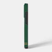 Coque Pour iPhone 14 Plus Classique Vert Chic Monogramme Personnalisé (Côté gauche)