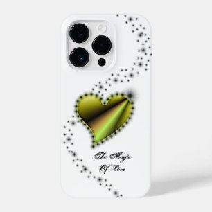 Coque Pour iPhone 14 Plus Coeur arc-en-ciel avec étoiles, La magie de l'amou