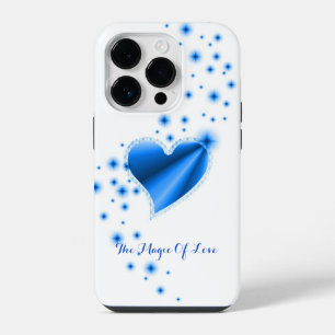 Coque Pour iPhone 14 Plus Coeur arc-en-ciel avec étoiles, La magie de l'amou