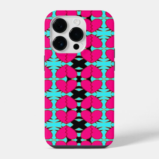 Coque Pour iPhone 14 Plus Cœurs brisés Zig n Zag (Verso)