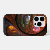 Coque Pour iPhone 14 Plus Connexion fluide Art abstrait cosmique moderne (Verso Horizontal)