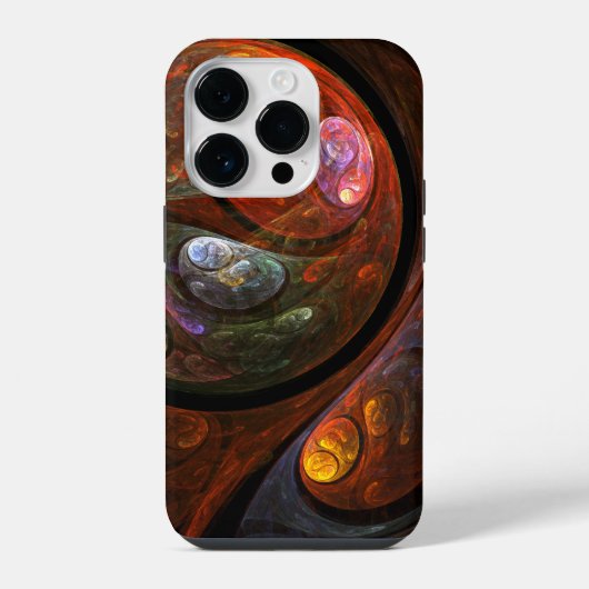 Coque Pour iPhone 14 Plus Connexion fluide Art abstrait cosmique moderne (Verso)