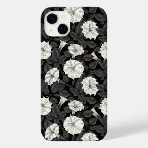Coque Pour iPhone 14 Plus Coque de fleurs de lune coque iphone de l'accouple