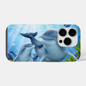 Coque Pour iPhone 14 Plus Coque iphone Coque-Mate de dauphins (Verso Horizontal)