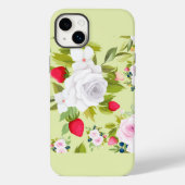Coque Pour iPhone 14 Plus Coque iphone de fleurs vertes (Verso)