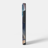 Coque Pour iPhone 14 Plus Coque iphone en marbre bleu (Côté gauche)