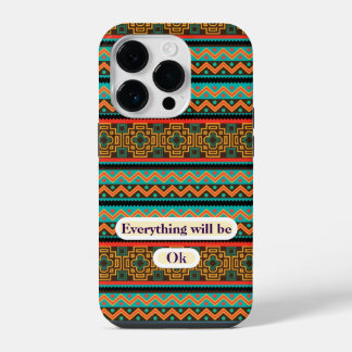 Coque Pour iPhone 14 Plus Coque iphone géométrique tribal coloré - Boho Chic