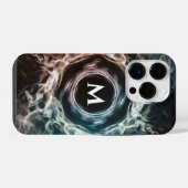 Coque Pour iPhone 14 Plus Coque iphone Monogramme personnalisé avec concepti (Verso Horizontal)