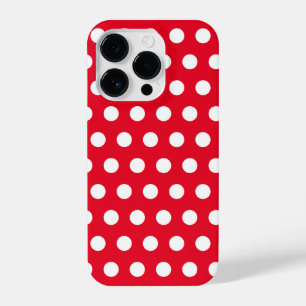 Coque Pour iPhone 14 Plus Coque iphone rouge Pois blanc ou choisir des coule