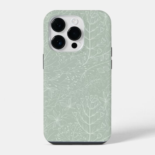 Coque Pour iPhone 14 Plus Coques iphone de conception feuille 14 pro (Verso)