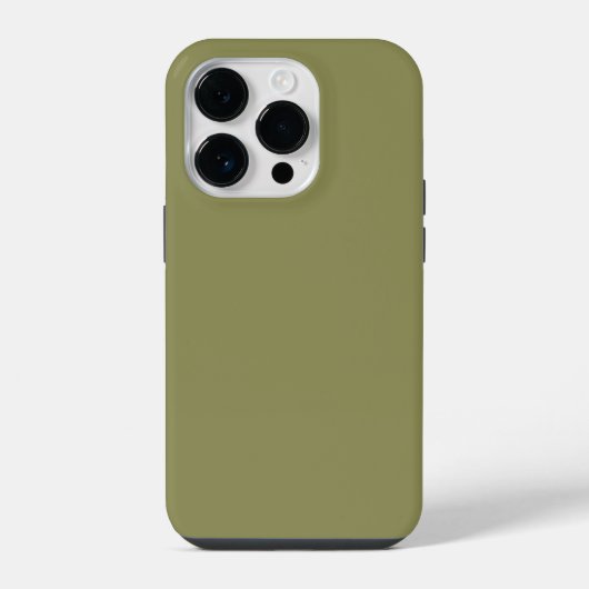 Coque Pour iPhone 14 Plus Couleur Tendance - Vert Olive (Verso)