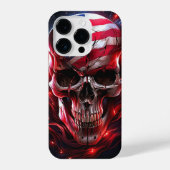 Coque Pour iPhone 14 Plus Crâne cool avec drapeau américain (Verso)
