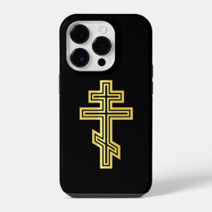 Coque Pour iPhone 14 Plus Croix chrétienne orthodoxe