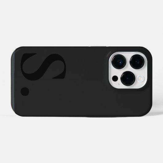 Coque Pour iPhone 14 Plus Custom with Initial Name (Verso Horizontal)