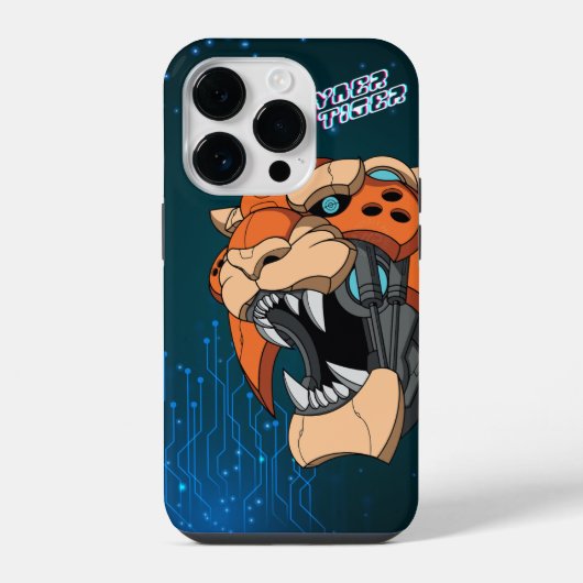 Coque Pour iPhone 14 Plus Cyber Tiger | (Verso)