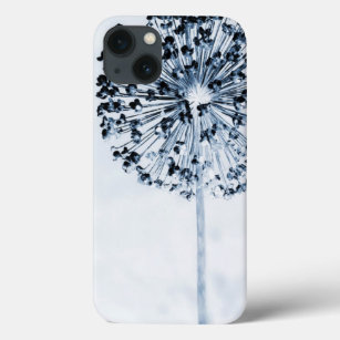 iPhone 13 Case Dandelion Souhaite Chic Blue Custom Floral