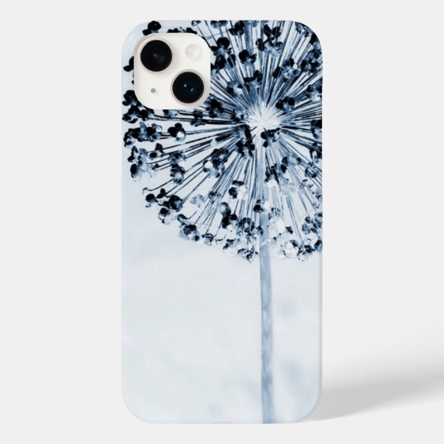 Coque Pour iPhone 14 Plus Dandelion Souhaite Chic Blue Custom Floral (Back)