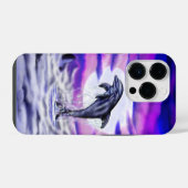 Coque Pour iPhone 14 Plus Dauphin au clair de lune (Verso Horizontal)
