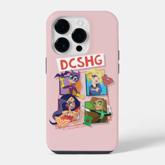 Coque Pour iPhone 14 Plus DC Super Hero Girls Quatuor (Verso)
