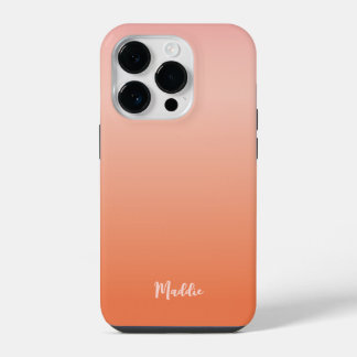 Coque Pour iPhone 14 Plus Dégradé de coucher de soleil orange et couleur cha