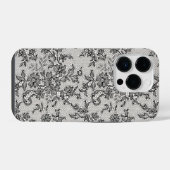 Coque Pour iPhone 14 Plus Dentelle noire (Verso Horizontal)