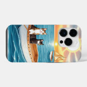 Coque Pour iPhone 14 Plus Deux chats mignons (Verso Horizontal)