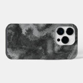 Coque Pour iPhone 14 Plus Diffusion gris Abstraite (Verso Horizontal)