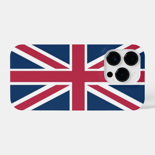 Coque Pour iPhone 14 Plus Drapeau britannique (Verso Horizontal)