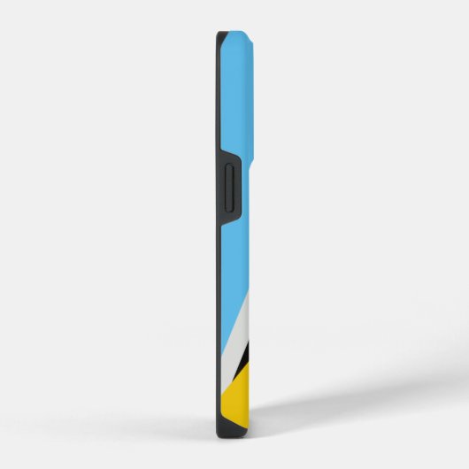 Coque Pour iPhone 14 Plus Drapeau de Sainte-Lucie (Côté droit)