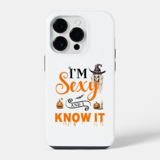Coque Pour iPhone 14 Plus Drôle Halloween Je suis sexy et je le sais