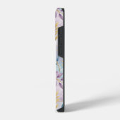 Coque Pour iPhone 14 Plus Elegant Gold Botanical Marble Mongram (Côté gauche)