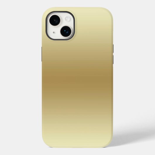 Coque Pour iPhone 14 Plus Élégant Light Gold Turquoise iPhone 14 / coque ipa (Verso)