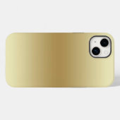 Coque Pour iPhone 14 Plus Élégant Light Gold Turquoise iPhone 14 / coque ipa (Verso (horizontal))