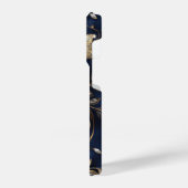 Coque Pour iPhone 14 Plus Elegant Navy Gold Floral Phone Case (Côté gauche)
