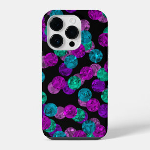 Coque Pour iPhone 14 Plus Étui de téléphone en confettis de cristal