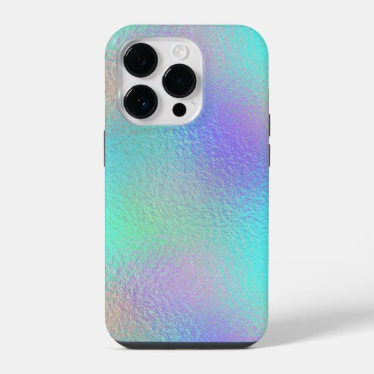 Coque Pour iPhone 14 Plus Étui de téléphone en feuille iridescente (Verso)