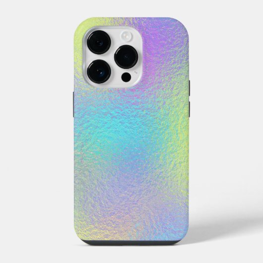 Coque Pour iPhone 14 Plus Étui de téléphone en feuille iridescente (Verso)