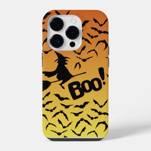 Coque Pour iPhone 14 Plus Étui de téléphone Halloween Orange Ombre (Verso)