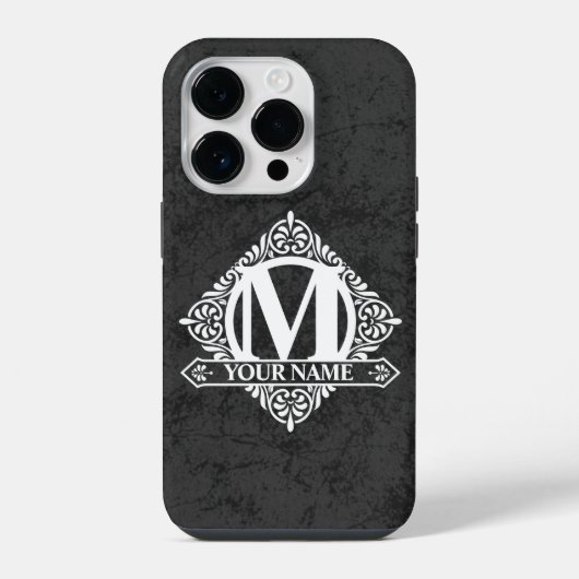 Coque Pour iPhone 14 Plus Étui iPhone Case-Mate avec motif de monogramme orn (Verso)