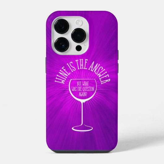 Coque Pour iPhone 14 Plus Étui iPhone Case-Mate La réponse est le vin (Verso)