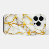 Coque Pour iPhone 14 Plus Étui Kintsugi or blanc pour iPhone X (Verso Horizontal)