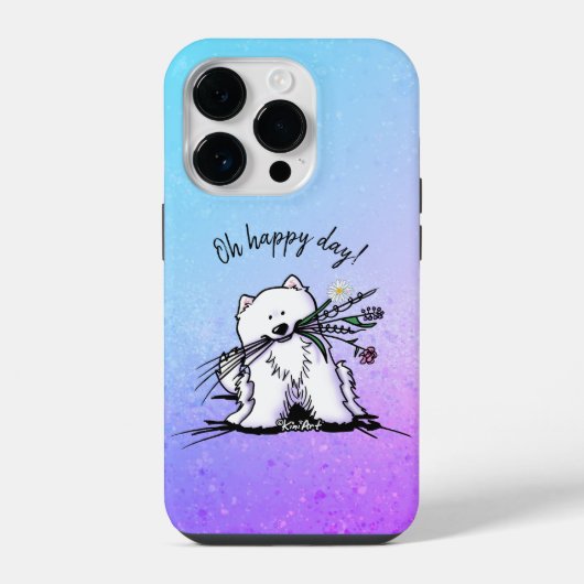 Coque Pour iPhone 14 Plus Étui pour iPhone / iPad KiniArt Samoyed (Verso)