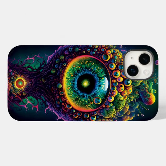 Coque Pour iPhone 14 Plus Fairy Magic Trippy Psychedelic iPhone / coque ipad (Verso (horizontal))