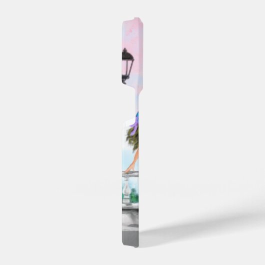 Coque Pour iPhone 14 Plus Femme À Paris Tour Eiffel (Côté droit)