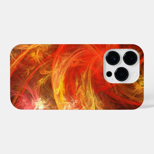 Coque Pour iPhone 14 Plus Firestorm Art Abstrait (Verso Horizontal)