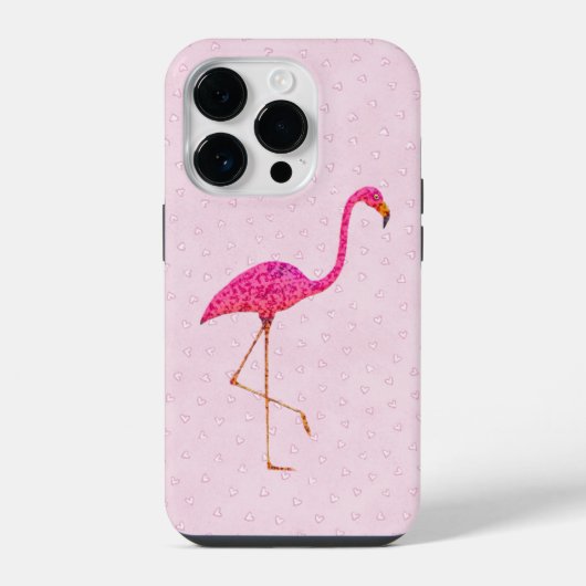 Coque Pour iPhone 14 Plus Flamant rose rose (Verso)